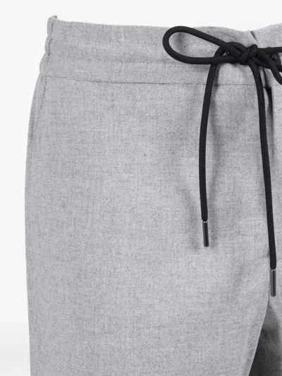 Tombolini Tapered Fit Running Pants With Textured Fabric In Gray