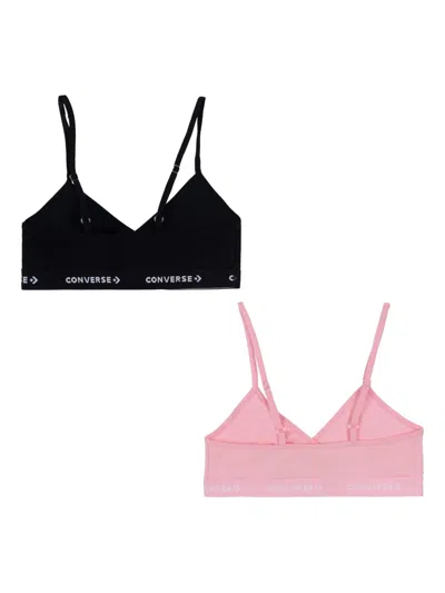 Converse Wrap Bralette (pack Of Two) In Multi