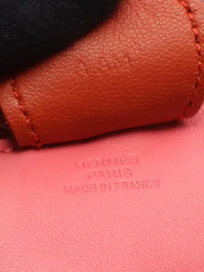 Pre-owned Hermes 2017 Milo Lambskin Grigri Rodeo Horse Bag Charm Tpm Key Chain In Multi