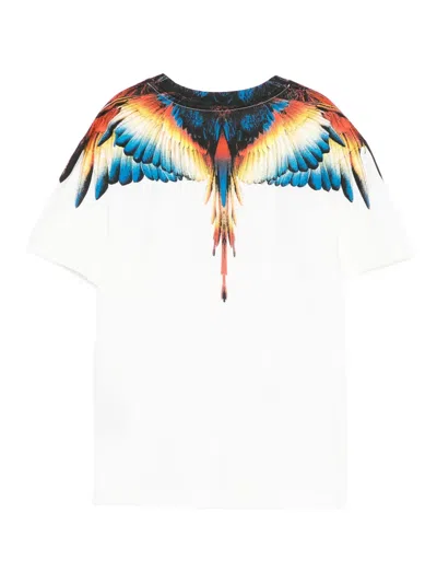 Marcelo Burlon County Of Milan White T-shirt For Boy With Iconic Wings In White
