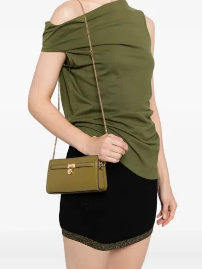 Michael Kors Hamilton Moderne Xs Convertible Crossbody In Green