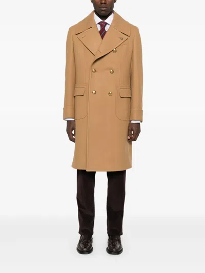 Brioni Checked Contrast-collar Shirt In White