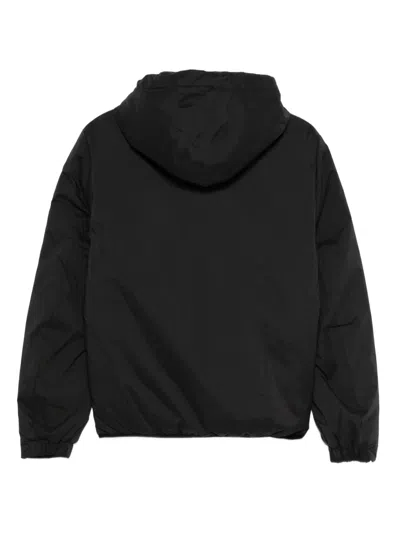 Ecoalf Hooded Zip-front Jacket In Black