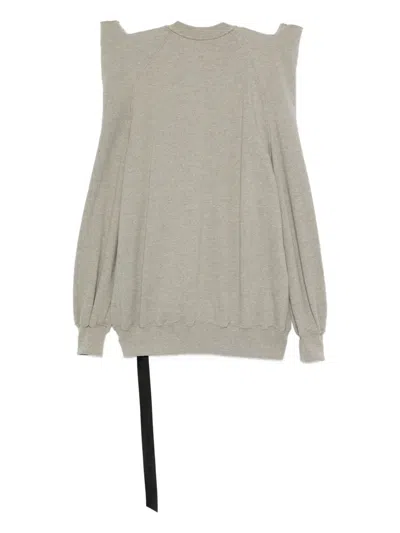 Rick Owens Drkshdw Gray Concordians Tecsweat Sweatshirt In Gray