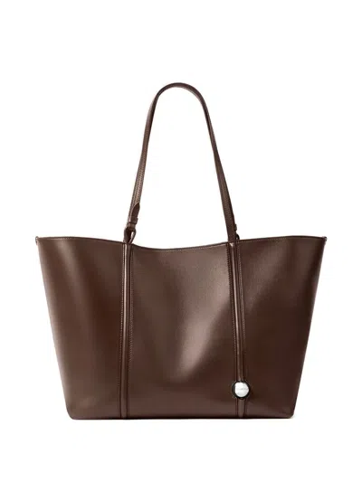 Jacquemus Double Handle Shoulder Bag In Brown
