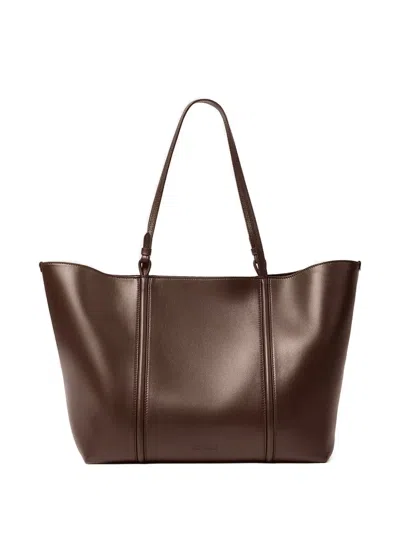 Jacquemus Double Handle Shoulder Bag In Brown
