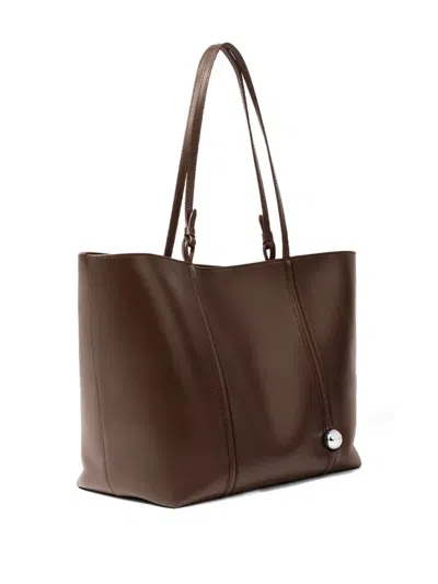 Jacquemus Double Handle Shoulder Bag In Brown