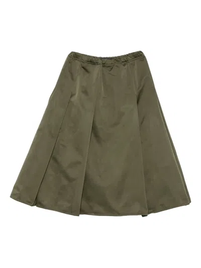 Sofie D'hoore Pleated Midi Skirt In Green