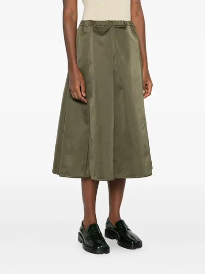 Sofie D'hoore Pleated Midi Skirt In Green