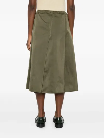 Sofie D'hoore Pleated Midi Skirt In Green