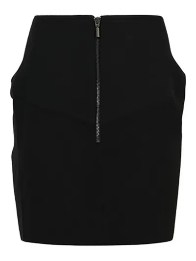 Maticevski Asymmetric Zip-up Mini Skirt In Black