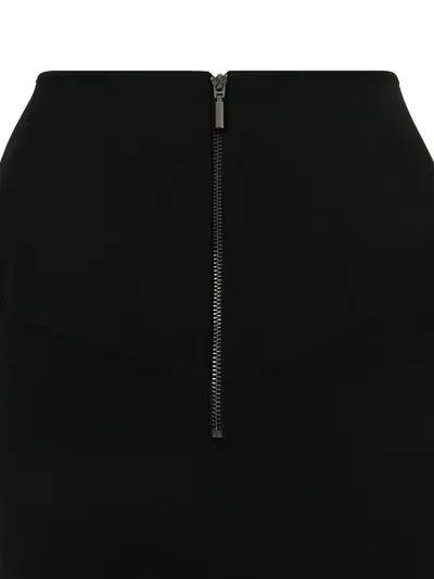 Maticevski Asymmetric Zip-up Mini Skirt In Black