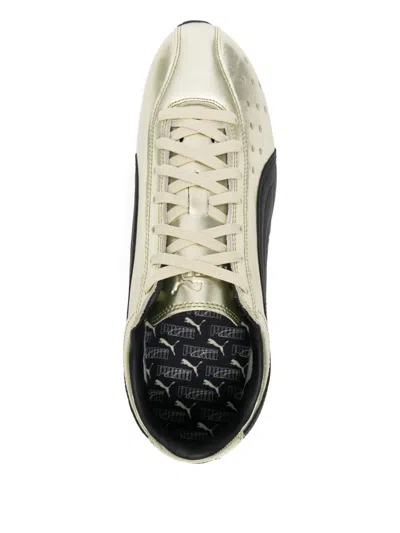 Puma Sprint Metallic Sneakers In Gold