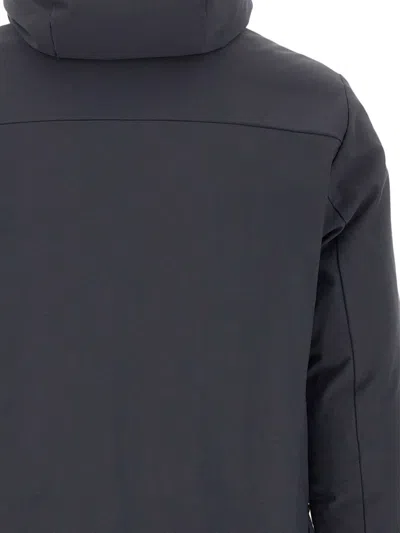 Save The Duck Functional Long-sleeve Jacket With Hood In Black