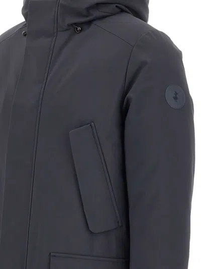 Save The Duck Functional Long-sleeve Jacket With Hood In Black