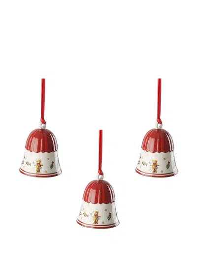 Villeroy & Boch Toy`s Delight Ornament (set Of Three) In Red