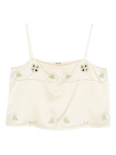 花卉刺绣坦克背心