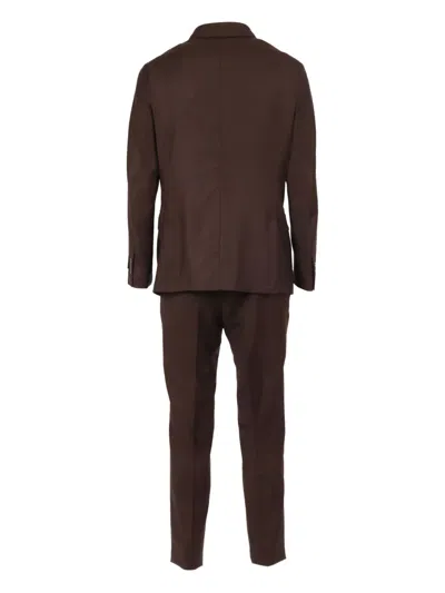 Tombolini Zero Gravity Tailored Blazer In Deep Muted Blue In Brown