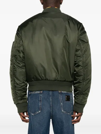 Dsquared2 Zip-front Bomber Jacket In Green