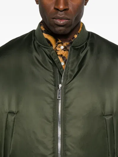Dsquared2 Zip-front Bomber Jacket In Green