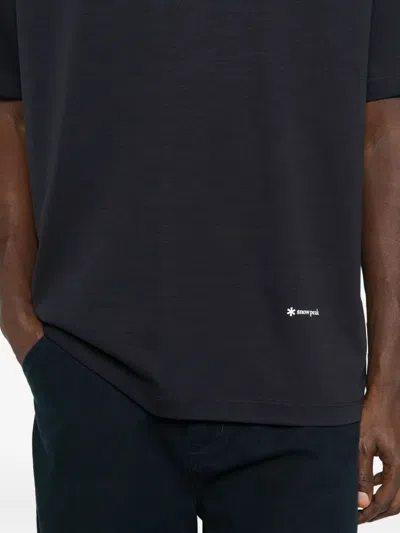 Snow Peak Crew-neck Short-sleeve T-shirt In Blue