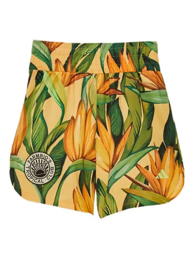 Farm Rio Floral-print Elastic-waist Shorts In Multi