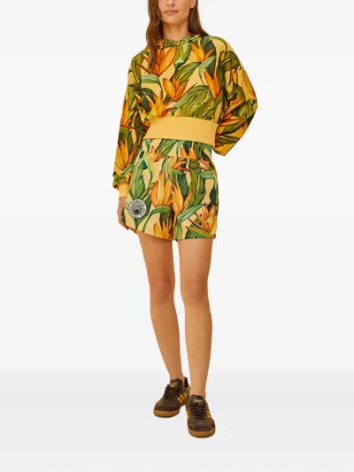 Farm Rio Floral-print Elastic-waist Shorts In Multi