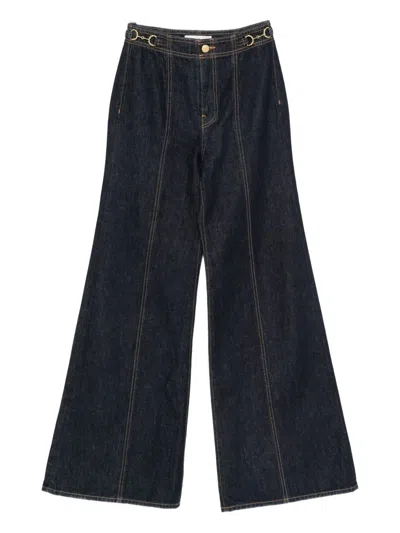 Ulla Johnson Trimmed Jeans In Black