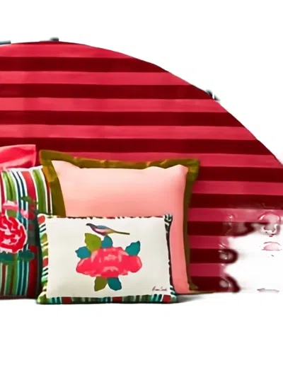 Lisa Corti 'royal Palace' Rectangular Cushion In Red