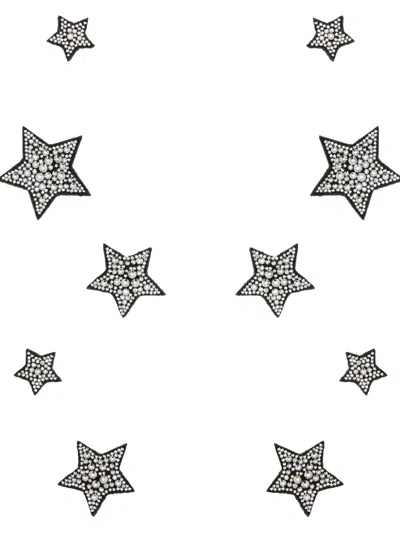 Giuseppe Zanotti Rhinestone-embellished Star Patches In Black