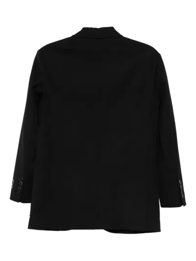 Dunst Notched-lapel Single-breasted Blazer In Black