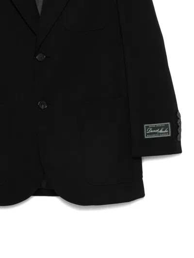 Dunst Notched-lapel Single-breasted Blazer In Black