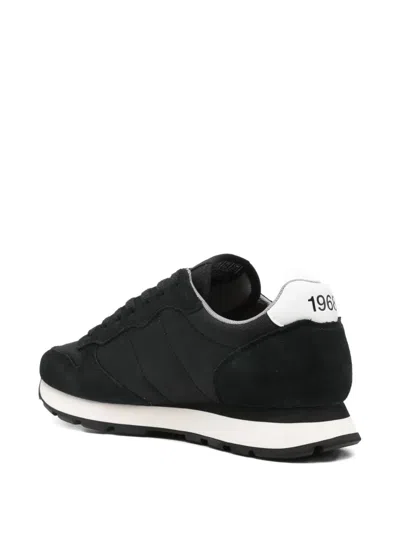 Sun 68 Logo-motif Sneakers In Black