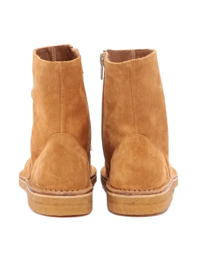 拉链绒面皮中筒靴