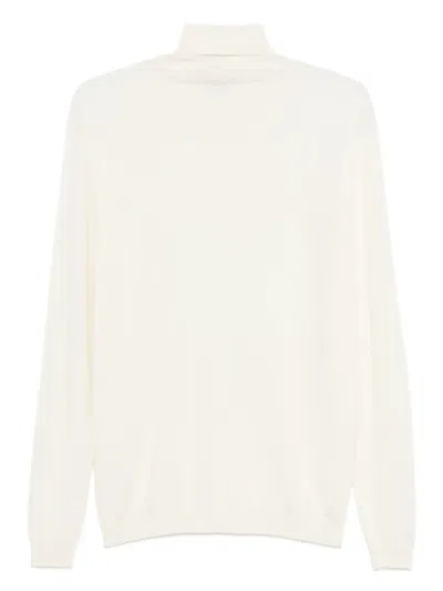 Lardini Turtleneck Sweater In White