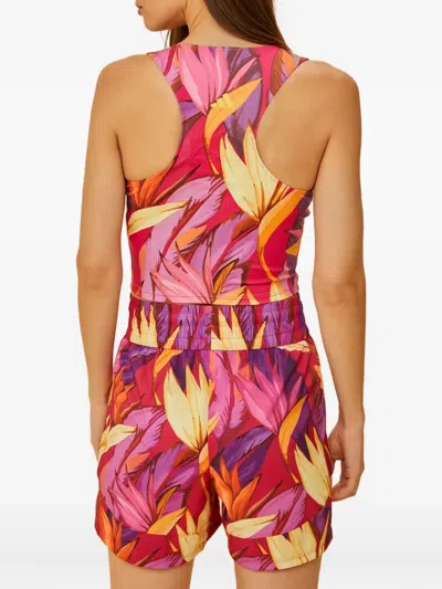 Farm Rio Adidas Birds Of Paradise Bold Pink Tank Top | ModeSens