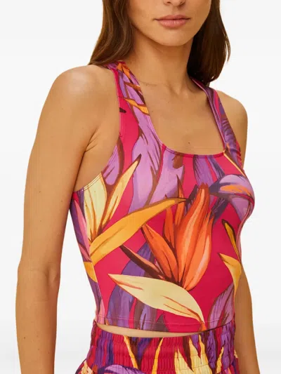 Farm Rio Adidas Birds Of Paradise Bold Pink Tank Top | ModeSens