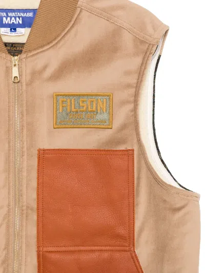 X FILSON 标贴正面拉链马甲