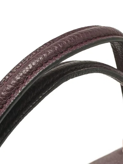 Pre-owned Coach Vintage Leather Shoulder Bag In Purple