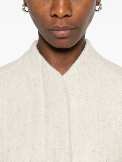 Mark Kenly Domino Tan Herringbone-pattern Pocket Jacket In Neutral