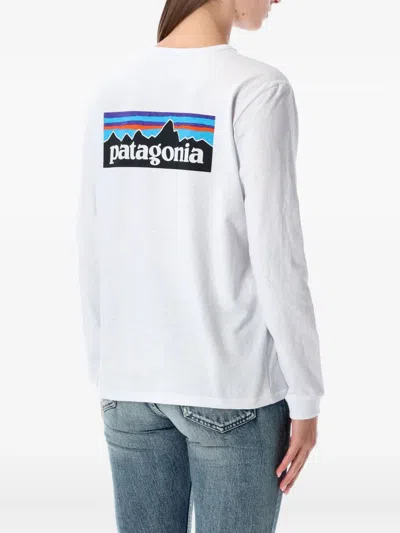 Patagonia White Logo T-shirt In White