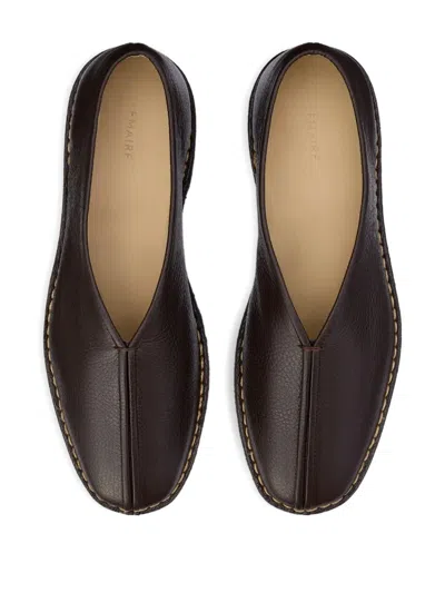 Lemaire Piped Square-toe Loafers In Multi