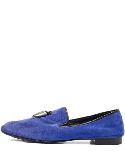 Pre-owned Giuseppe Zanotti Vintage Kevin Loafers In Blue