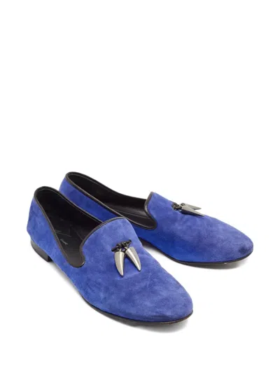 Pre-owned Giuseppe Zanotti Vintage Kevin Loafers In Blue