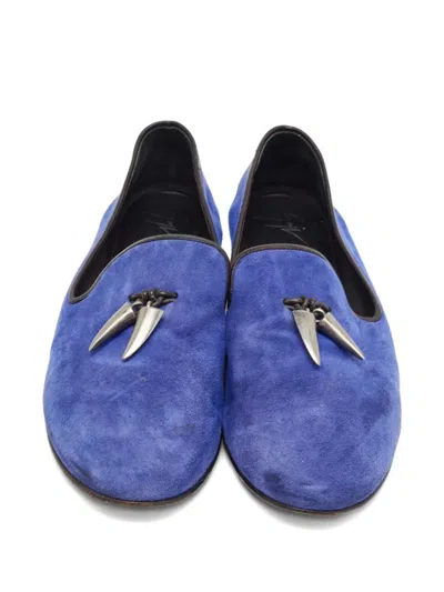 Pre-owned Giuseppe Zanotti Vintage Kevin Loafers In Blue