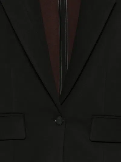 Merci Single-button Blazer In Black