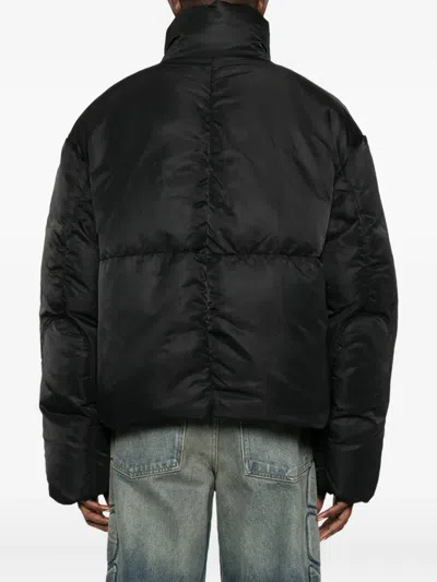 Purple Brand Zip-front Flap-pocket Jacket In Black