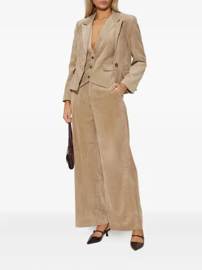 CORDUROY SINGLE-BREASTED BLAZER