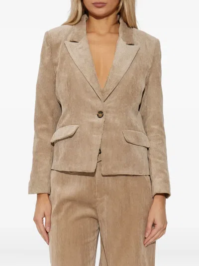 CORDUROY SINGLE-BREASTED BLAZER