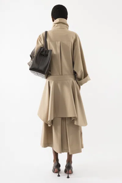 Arakii Drop Waist Trenchcoat In Sand